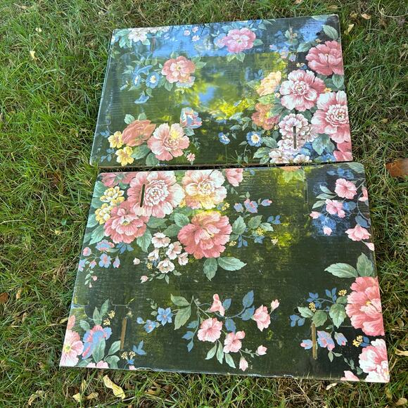 Vintage Country Estates Storage Shoe Boxes 2 Sealed Packs 4 Boxes Floral - Picture 3 of 4
